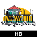Huntington Beach wholesale souvenir sticker display - USA Stickers