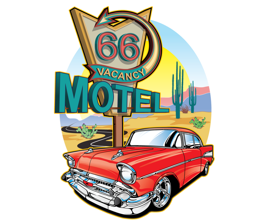 Route 66 Stickers