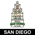 San Diego wholesale souvenir sticker display - USA Stickers