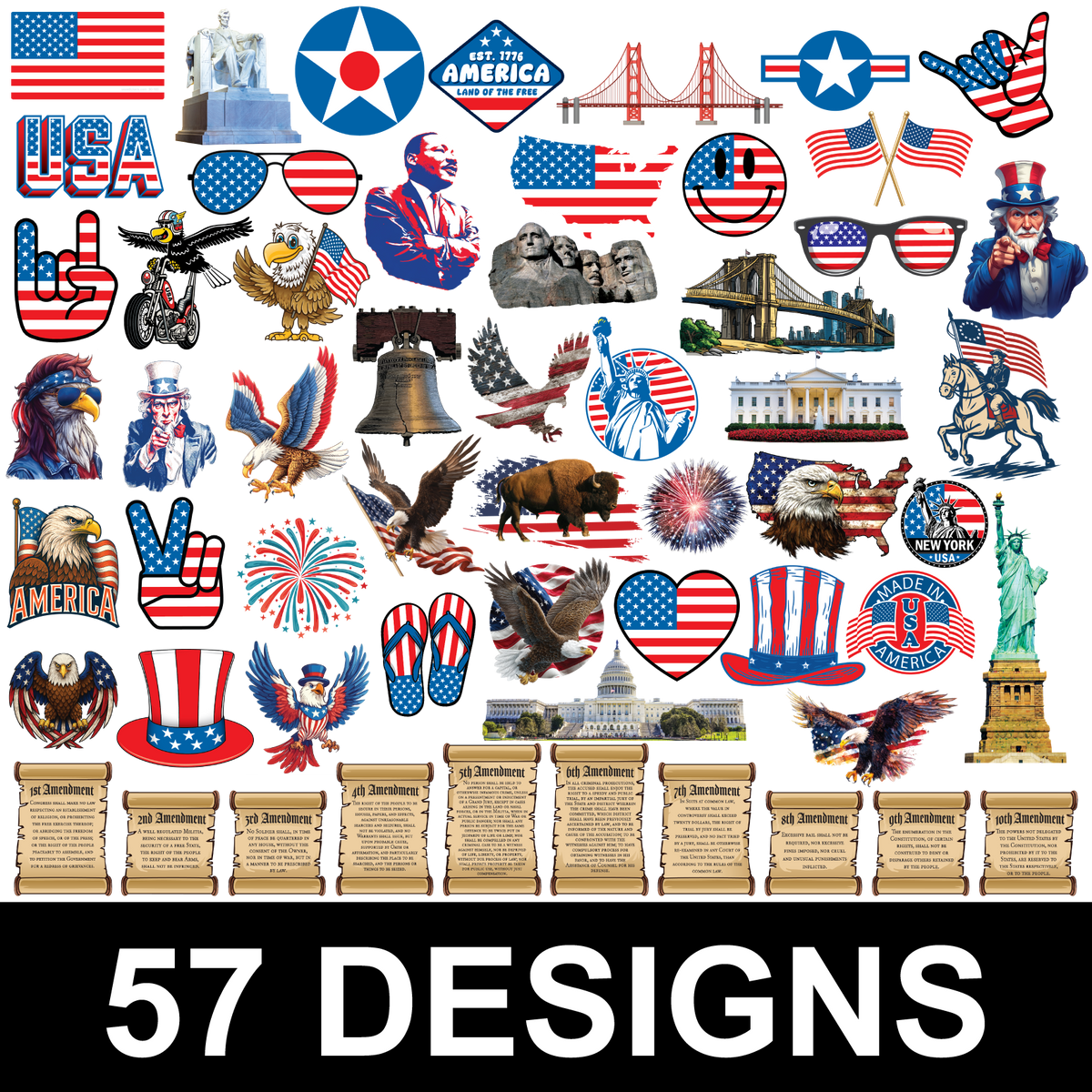USA Stickers